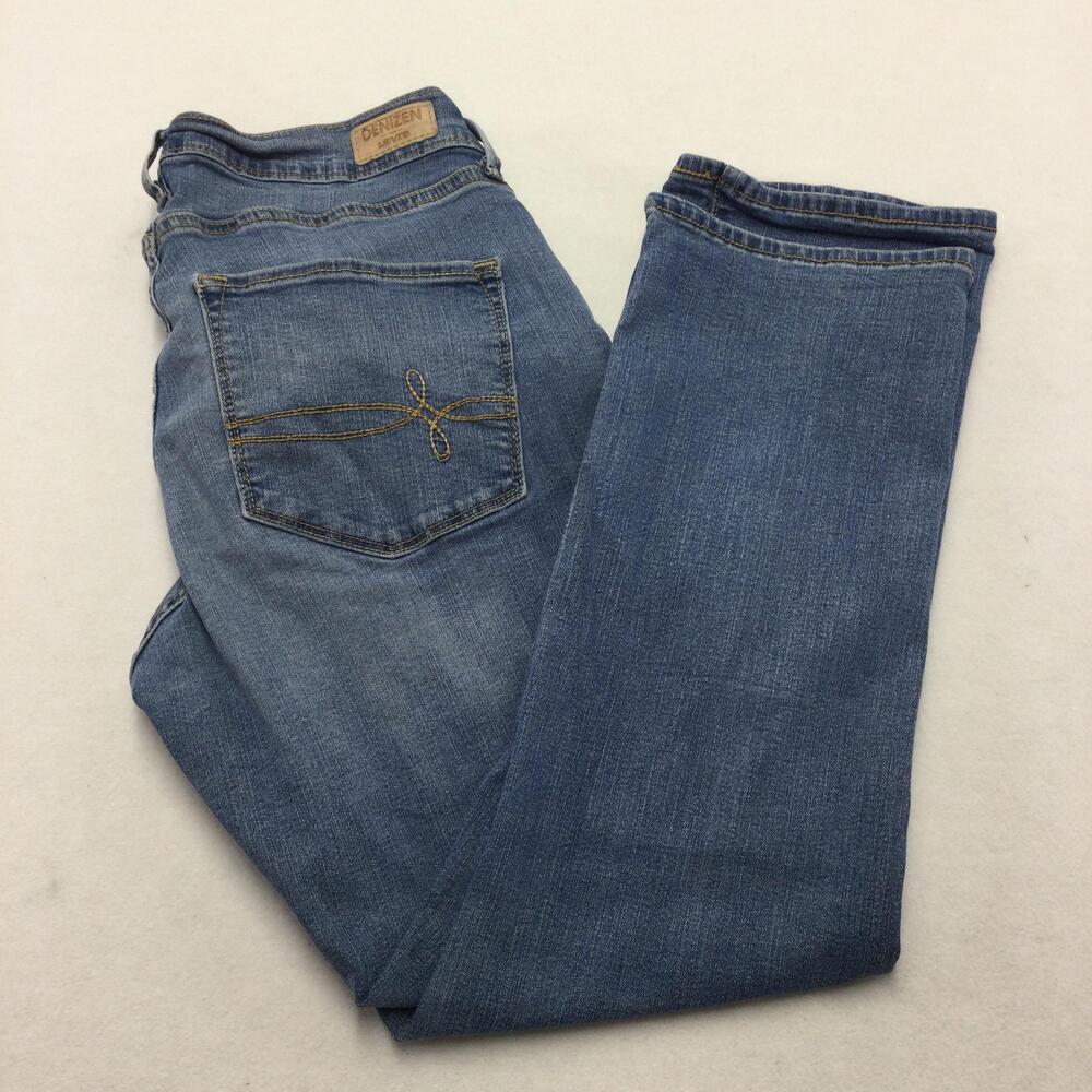 Denizen From Levis Curvy Slim Jeans Womens 29x30 Blue Medium Straight Stretch